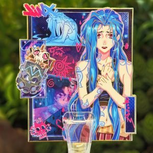 Jinx manga in hand